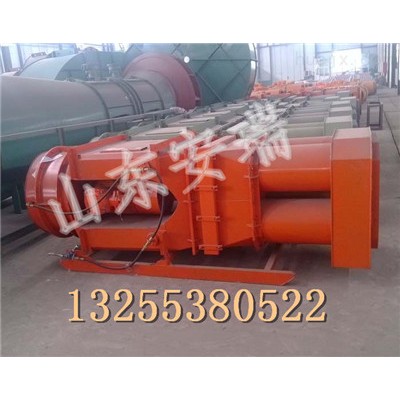 KCS150D湿式除尘风机安装示意图，轴