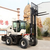3T越野叉车价格 多功能四驱越野叉车 液压搬运车