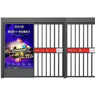 人行广告平移门 刷卡平移门厂家